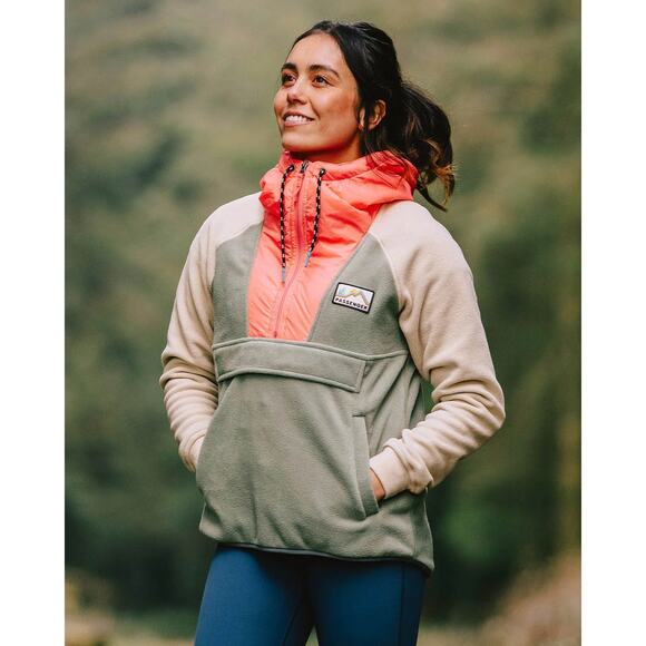 PASSENGER Rare! Alexander Recycled Polar Hooded Fleece Pullover - Picture 1 of 11